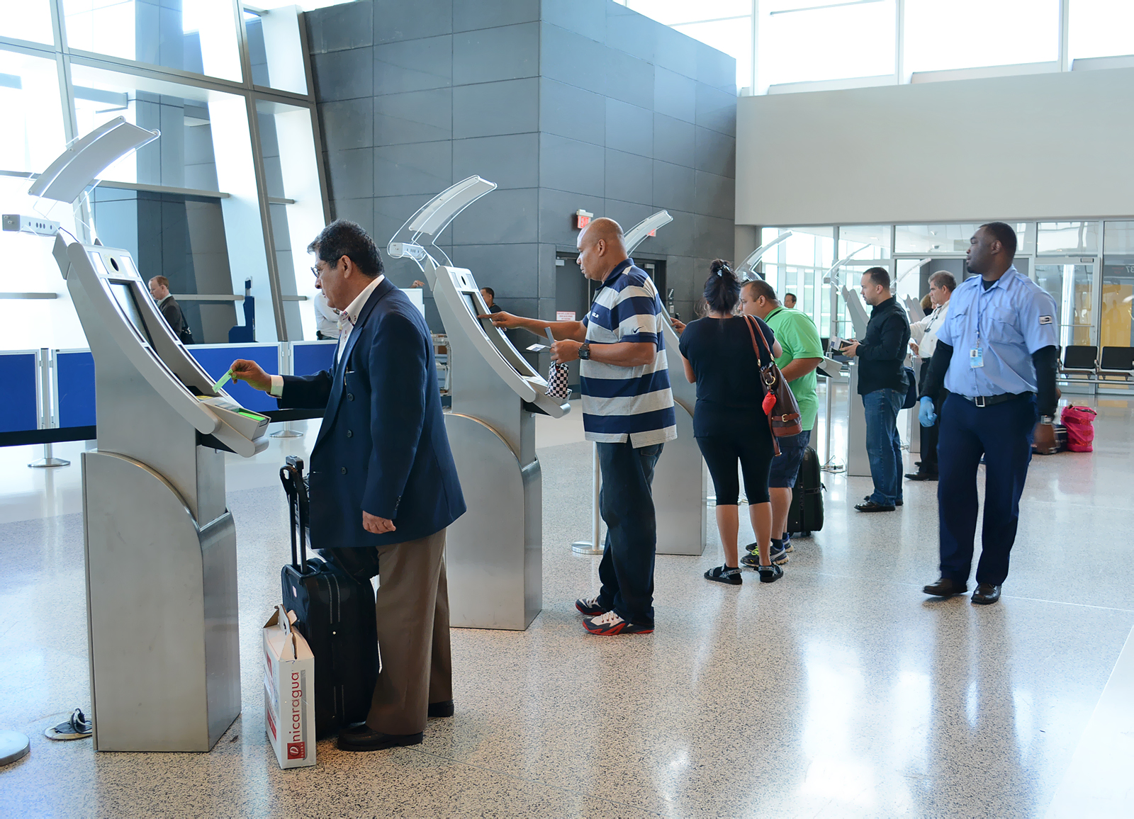 Miami International Airport has added 108 self-service passport control kiosks to its facility in recent years.