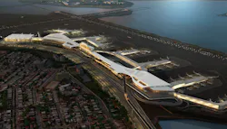 The terminal will feature a new, larger Delta Sky Club with a Sky Deck, wider concourses, larger gate holdrooms and more seating, as well as 30 percent more concessions space than the existing Terminals C and D.