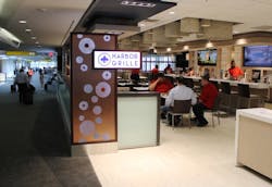 Harbor Grille located in Concourse C, features a wide menu of American classics for every meal. Harbor Grille located in Concourse C, features a wide menu of American classics for every meal.