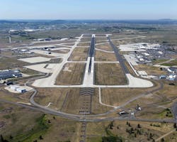 Runway 3/21 is 150’ wide by 11,002’ long, spans over two miles in length and comprises a surface area of almost 38 acres. Runway 3/21 is 150’ wide by 11,002’ long, spans over two miles in length and comprises a surface area of almost 38 acres.