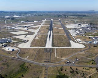 Runway 3/21 is 150&rsquo; wide by 11,002&rsquo; long, spans over two miles in length and comprises a surface area of almost 38 acres.