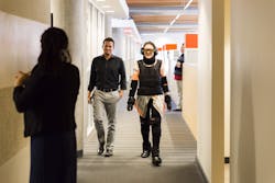 Walking through an airport can be more than half a mile from curb to holding room, which creates a challenge for the elderly. Walking through an airport can be more than half a mile from curb to holding room, which creates a challenge for the elderly.