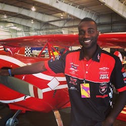 EPIC Fuels Sponsors Aerobatic and Competitive Air Race Pilot Anthony Oshinuga. Oshinuga, shown with his custom Pitts Special S-1S light aerobatic biplane dubbed &apos;Black Hawk&apos;, is vying for glory in the 2016 Reno Air Races September 14-18 in Reno, NV.