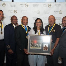 Inductees to the OBAP Hall of Fame during its 2016 annual convention.