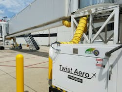 The Columbus Regional Airport Authority installed 11 of these electrically powered pre-conditioned air (PCA) units at John Glenn International as part of a $2.7 million Voluntary Airport Low Emission (VALE) grant awarded by the FAA.