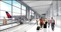 Rendering of the LAX improvements. Rendering of the LAX improvements.