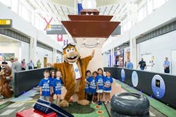 The Kids’ FunWay, including the Orville character and two aircraft elements, is on loan from the aeronautics research public engagement group at NASA. The Kids’ FunWay, including the Orville character and two aircraft elements, is on loan from the aeronautics research public engagement group at NASA.