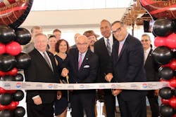 Cutting the ribbon, left to right, Robert Watkins, chairman, Hillsborough County Aviation Authority; Laurie Noyes, director of concessions, Tampa International Airport; Joe Lopano, CEO, Tampa International Airport; George Tinsley, president & CEO, Tinsley Family Concessions; Michael Price, vice president of business development, HMSHost. Cutting the ribbon, left to right, Robert Watkins, chairman, Hillsborough County Aviation Authority; Laurie Noyes, director of concessions, Tampa International Airport; Joe Lopano, CEO, Tampa International Airport; George Tinsley, president & CEO, Tinsley Family Concessions; Michael Price, vice president of business development, HMSHost.