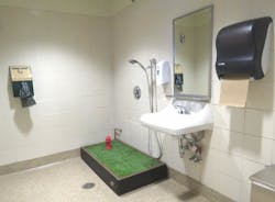 Inside the Indoor Service Animal/Pet Relief Room at Midway. Inside the Indoor Service Animal/Pet Relief Room at Midway.