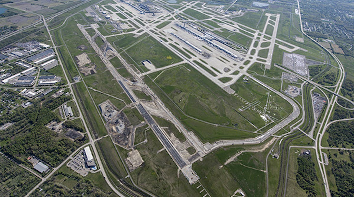 The airport&rsquo;s runway being reconstructed is 10,000 feet long and 150 feet wide.