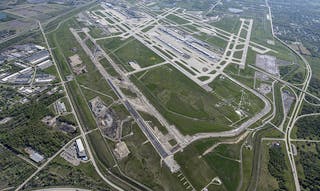 The airport&rsquo;s runway being reconstructed is 10,000 feet long and 150 feet wide.