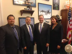 Dennis Manzo, President, Spartan College of Aeronautics & Technology - Los Angeles; Ryan Goertzen, Chief Aviation and Academic Officer, Spartan College of Aeronautics & Technology; Rep. Jim Bridenstine (R-OK); Crystal Maguire, Executive Director, Aviation Technician Education Council. Dennis Manzo, President, Spartan College of Aeronautics & Technology - Los Angeles; Ryan Goertzen, Chief Aviation and Academic Officer, Spartan College of Aeronautics & Technology; Rep. Jim Bridenstine (R-OK); Crystal Maguire, Executive Director, Aviation Technician Education Council.