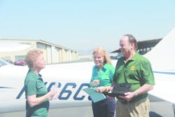 Martha King, Mary Schu and John King on set during the shooting of the newly released King Schools Instrument Practical Test (Oral Exam & Flight Test) course. Martha King, Mary Schu and John King on set during the shooting of the newly released King Schools Instrument Practical Test (Oral Exam & Flight Test) course.