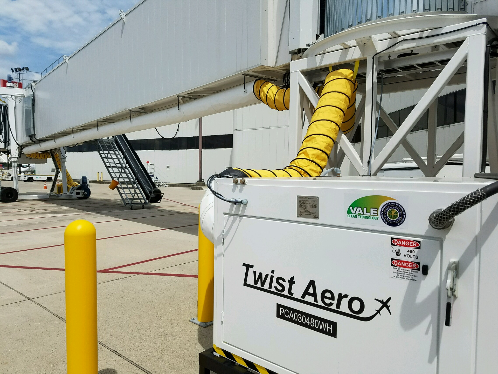 VALE-funded equipment is branded with stickers to show what was purchased as part of the program.