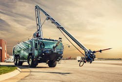 Oshkosh Airport Products will display an Oshkosh®Striker 6 X 6 aircraft rescue and fire fighting (ARFF) vehicle equipped with a 65-foot Snozzle high-reach extendable turret at the 2016 ARFF Working Group (ARFFWG) Annual Conference in Frisco, Texas on September 18. Oshkosh Airport Products will display an Oshkosh®Striker 6 X 6 aircraft rescue and fire fighting (ARFF) vehicle equipped with a 65-foot Snozzle high-reach extendable turret at the 2016 ARFF Working Group (ARFFWG) Annual Conference in Frisco, Texas on September 18.
