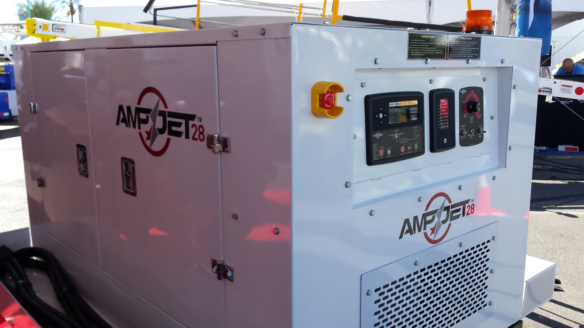 The Ampjet was on display at the International Airport GSE Expo in Las Vegas.