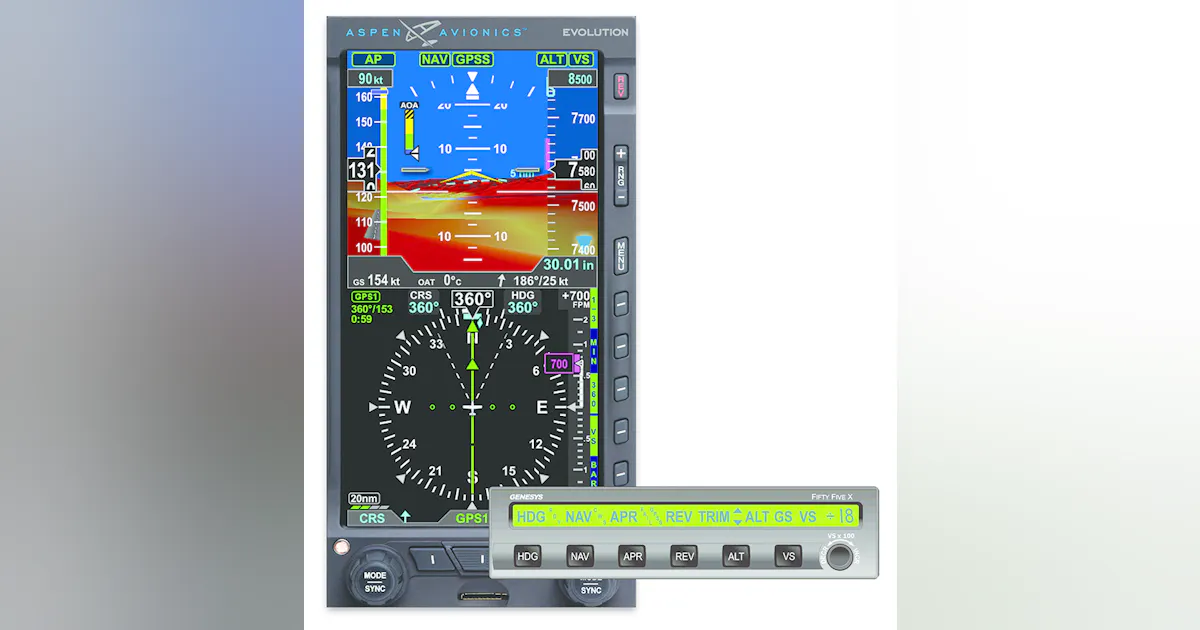 Aspen Avionics Receives FAA Certification for Genesys System (S-TEC ...