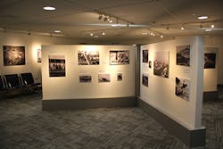 The Aerial Crossroads of America features 53 large-scale reproduction photographs featured and referenced in the new book. The photos span nearly 100 years and were curated from the archives of the Missouri History Museum, Lambert Airport, The Greater St. Louis Air and Space Museum and the personal collections of Alan Hoffman and author Daniel Rust.