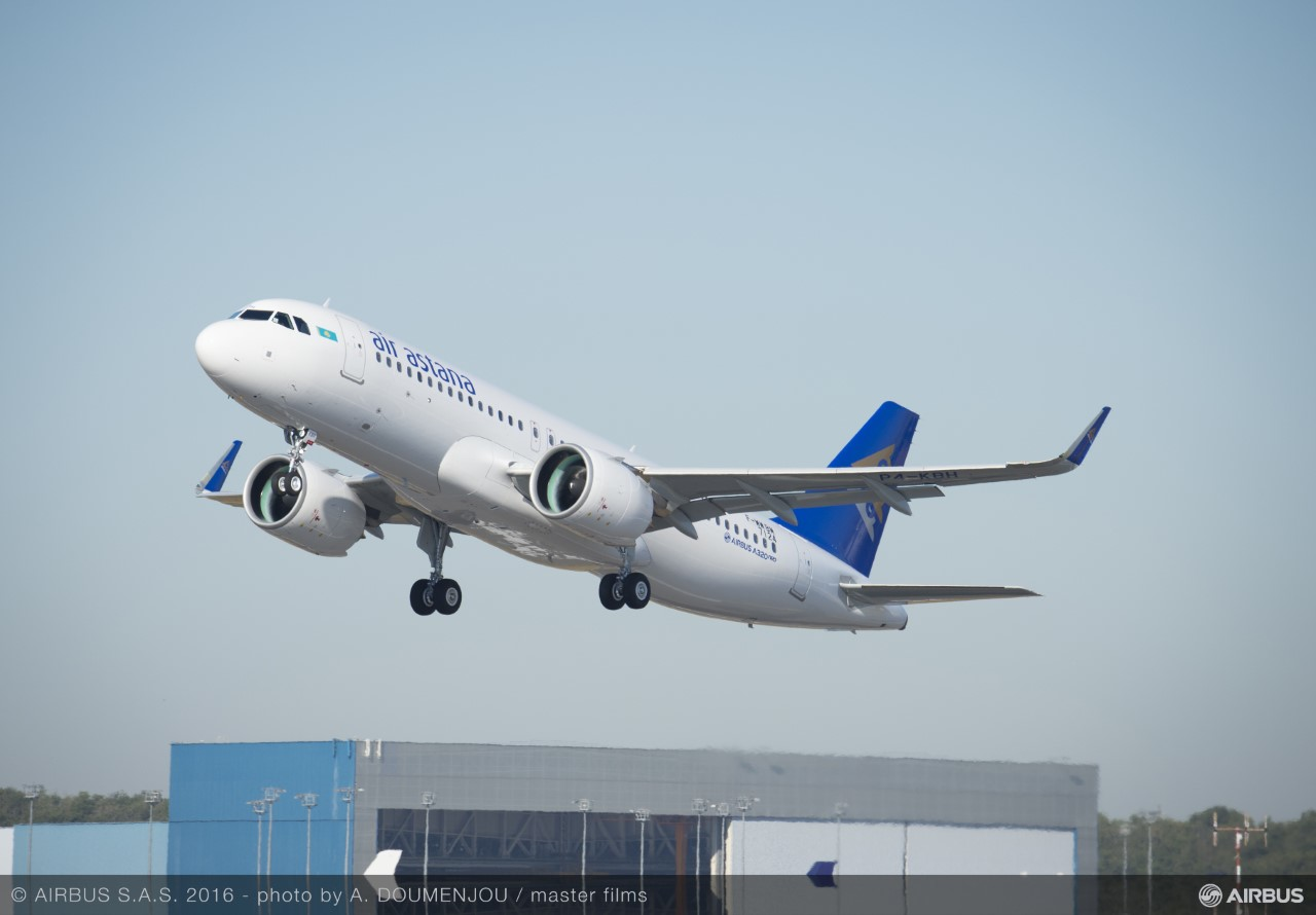 First A320neo to Air Astana Nov 8th 2016