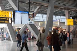MMD Media's displays in Eindhoven Airport. MMD Media's displays in Eindhoven Airport.