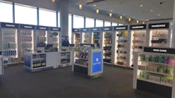 Passengers traveling to destinations within the U.S. can purchase certain items at the store, however, they are not exempt from the local sales tax.