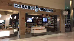 Harvest & Grounds serves freshly baked pastries, espresso drinks, sandwiches, salads, gourmet bite-to-eat plates, and packaged snacks.