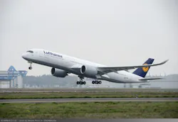 Lufthansa A350 900 Successfully Takes Off On Maiden Flight 583da3b5b2ab4
