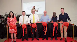 Lindy Heng, Head of Transport Engineering; See Seng Wan, General Manager, Changi Airport Group; John Riggir, Vice President and General Manager of Jet Aviation’s Singapore facility; Mark Langbein, Managing Director, ASI; Periyanayakam.Samuvale, the longest-serving Jet Aviation employee in Singapore, who helped launch its first hangar; and William Forwood, Managing Director, MERx