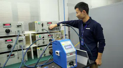 Component testing at Liebherr-Aerospace’s facility in Shanghai, PR China.