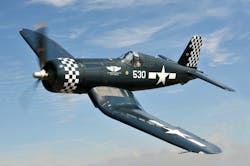 The CAF Dixie Wing Corsair captured over Texas in 2015 by Luigino Caliaro The CAF Dixie Wing Corsair captured over Texas in 2015 by Luigino Caliaro