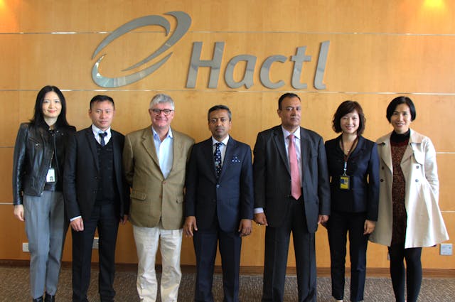 Senior executives from the Consulate General of The People&rsquo;s Republic of Bangladesh, Bismillah Airlines, Bangladesh Chambers, Airport Authority Hong Kong, Invest Hong Kong, Smart-Trans Logistics Ltd, The Standard and Hactl gathered at the ceremony to celebrate the new twice-weekly services operated by Bismillah Airlines. They include (from left to right) Airport Authority Hong Kong Airport &amp; Industry Collaboration Manager, Abbey Wong; Smart-Trans Logistics Ltd Chairman, Ken Cheng; Hactl Chief Executive, Mark Whitehead; Consul General of The People&rsquo;s Republic of Bangladesh, Mohammad Sarwar Mahmood; Bismillah Airlines Representative for China, Hong Kong and Macau, Monju Ahmed; Hactl Executive Director, Vivien Lau; and Invest Hong Kong Manager of Transport and Industrial, Jannet Lam.