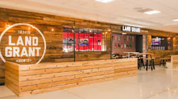 New and old Land-Grant fans can now enjoy drafts from an eight-beer tap system anchored by Land-Grant’s 1862 Ale Kölsch, Greenskeeper Session I.P.A., Son of a Mudder Brown Ale, and Stiff-Arm I.P.A. Seasonal varieties will rotate in throughout the year.