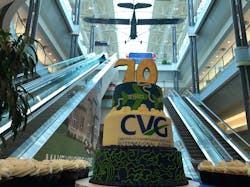 Travelers at CVG on Jan. 10, received complimentary Gold Star coneys, gifts and birthday cake as part of the facility's 70th birthday celebration. Travelers at CVG on Jan. 10, received complimentary Gold Star coneys, gifts and birthday cake as part of the facility's 70th birthday celebration.