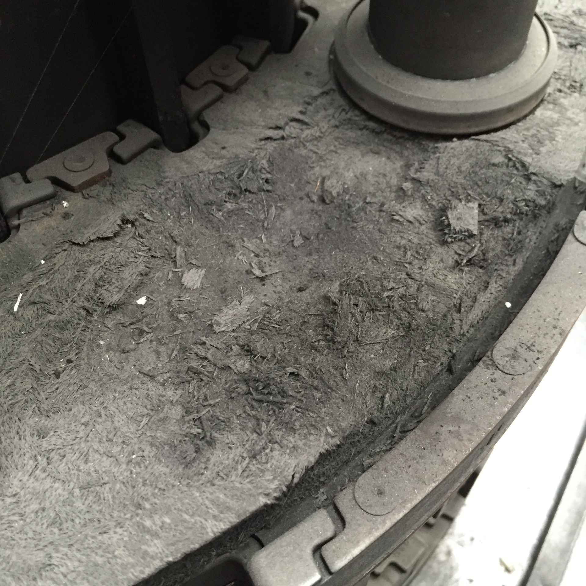 A Boeing 747 brake unit with heavy oxidation.