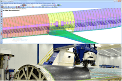 NASA&rsquo;s Advanced Composites Consortium members will plug their analysis tools into the HyperSizer Stress Framework for rapid airframe analysis (above) and design optimization of robotic automated fiber placement (AFP) manufactured structures