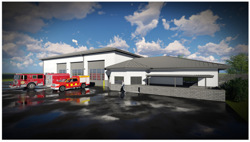 The estimate on costs for the project, including construction, utility upgrades, access roads and demolition of the old structure is approximately $3.8 million.