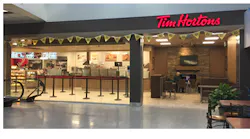 In addition to this new store, a 24/7 Tim Hortons is located pre-security in the food court, there is a store on Bell Boulevard, and there is a Tim Hortons kiosk in US departures.