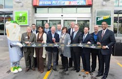 Pictured (left to right): Rich Bensinger, Loudoun County Department of Economic Development Business Development Manager; Jeff Shields, Sunoco LP Communications Manager; Christel Hair, Capital Area Food Bank Senior Director of Strategic Partnerships and Community Engagement; Chris Beausoleil, Dulles International Airport Project Manager; Scot Knox, Sunoco LP Regional Operations Director; Patrick Dillon, Sunoco LP Director of Retail Operations; Ruth Clauser, Sunoco Foundation President; Jack Potter, Airports Authority President and CEO; Jim Poff, Airports Authority Director, Real Estate; Bill Jenkins, Airports Authority Real Estate Analyst; Russell Ramsey, Sunoco LP Area Operations Manager; Jerome L. Davis, Airports Authority Executive Vice President and Chief Revenue Officer Pictured (left to right): Rich Bensinger, Loudoun County Department of Economic Development Business Development Manager; Jeff Shields, Sunoco LP Communications Manager; Christel Hair, Capital Area Food Bank Senior Director of Strategic Partnerships and Community Engagement; Chris Beausoleil, Dulles International Airport Project Manager; Scot Knox, Sunoco LP Regional Operations Director; Patrick Dillon, Sunoco LP Director of Retail Operations; Ruth Clauser, Sunoco Foundation President; Jack Potter, Airports Authority President and CEO; Jim Poff, Airports Authority Director, Real Estate; Bill Jenkins, Airports Authority Real Estate Analyst; Russell Ramsey, Sunoco LP Area Operations Manager; Jerome L. Davis, Airports Authority Executive Vice President and Chief Revenue Officer