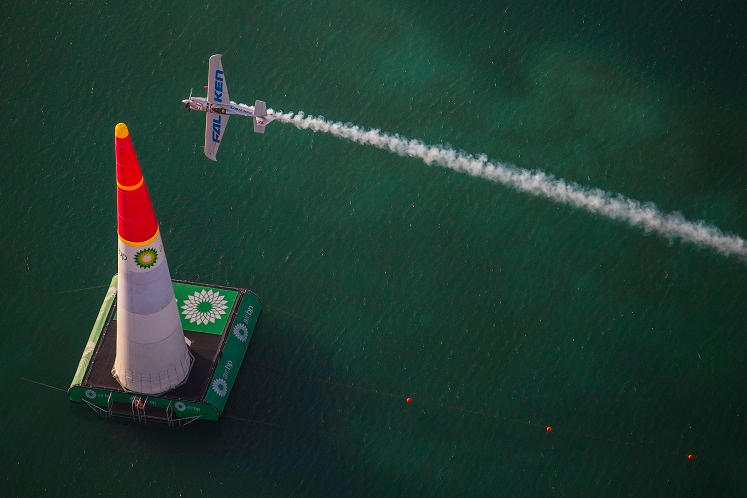 Smoke on! Race pilots must use smoke oil so judges and fans can easily see their progress.