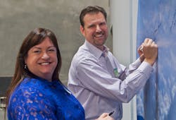 Jennifer, left, and George Graves are the co-founders of GECO Inc., an expanding aerospace technology company in Mesa, AZ. Jennifer, left, and George Graves are the co-founders of GECO Inc., an expanding aerospace technology company in Mesa, AZ.