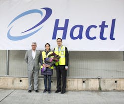 Hong Kong Longines Masters entrant Jacqueline Lai (middle) is greeted by Hactl Chief Executive Mark Whitehead (left) and Executive Director Simon Fu (right). Hong Kong Longines Masters entrant Jacqueline Lai (middle) is greeted by Hactl Chief Executive Mark Whitehead (left) and Executive Director Simon Fu (right).