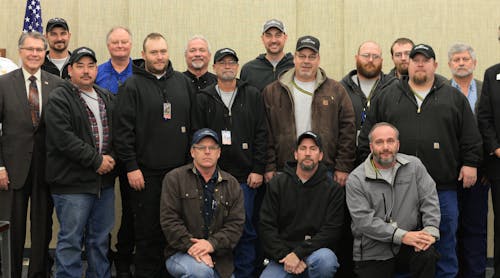 Members of the airport staff who helped SGF win its safety award.