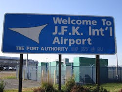Welcome John F Kennedy International Airport Sign 58988dc84eeda