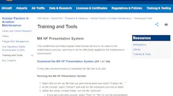 FAA human factors training website remains relevant.