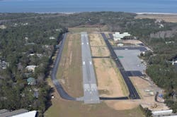 The runway expansion project, funded primarily by an $18.9 million grant from the FAA, will extend the runway from 4,300 to 5,000 feet. The runway expansion project, funded primarily by an $18.9 million grant from the FAA, will extend the runway from 4,300 to 5,000 feet.