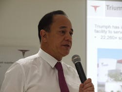 The press at the Chonoburi facility were first greeted by Remy Maitam, President of the TAS-Asia. The press at the Chonoburi facility were first greeted by Remy Maitam, President of the TAS-Asia.