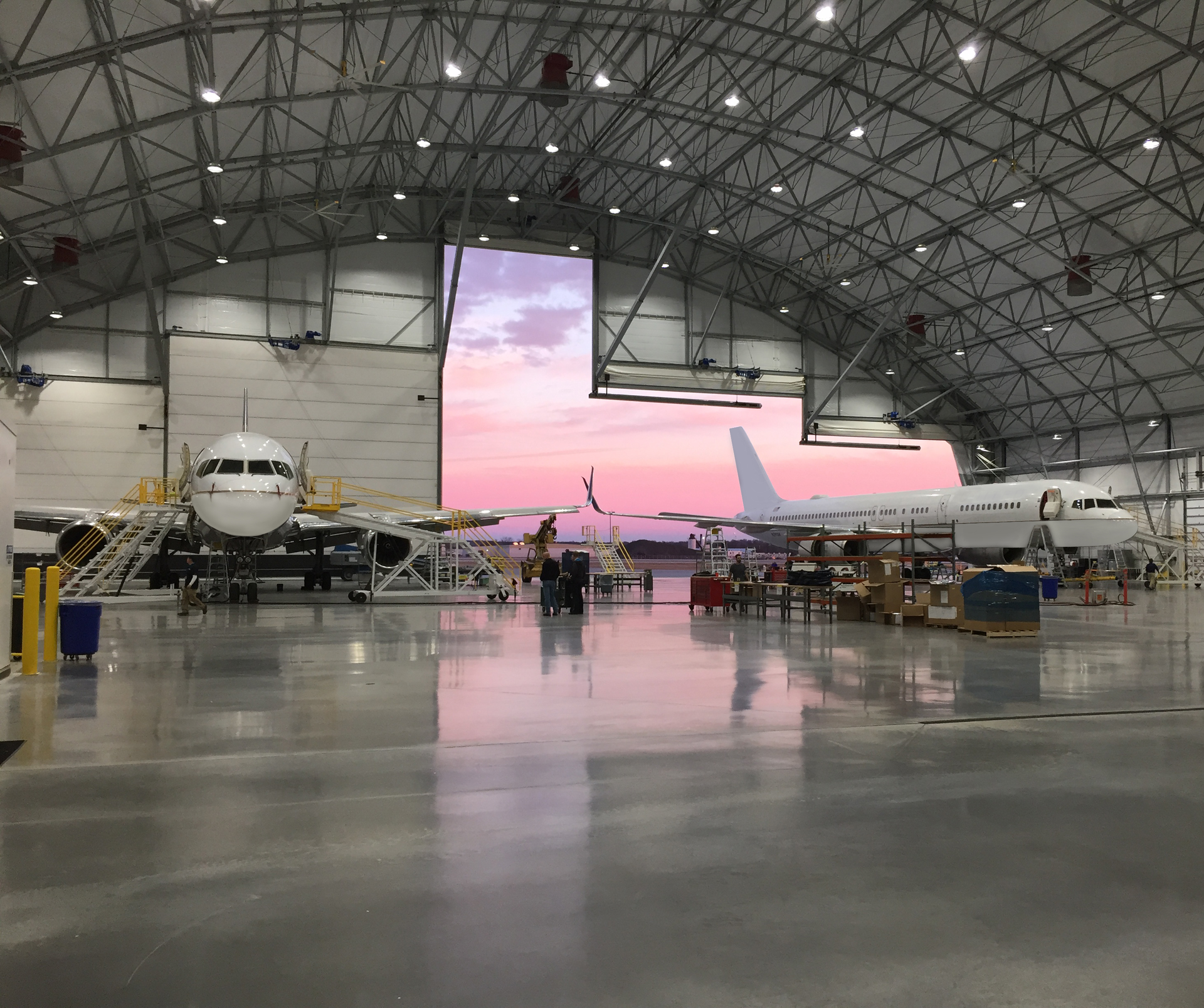 Aircraft maintenance work is ramping up at the AAR Rockford, IL, MRO facility.