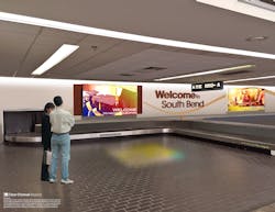 The new advertising network with allow national and regional advertisers to reach a diverse passenger base travelling through SBN. The new advertising network with allow national and regional advertisers to reach a diverse passenger base travelling through SBN.