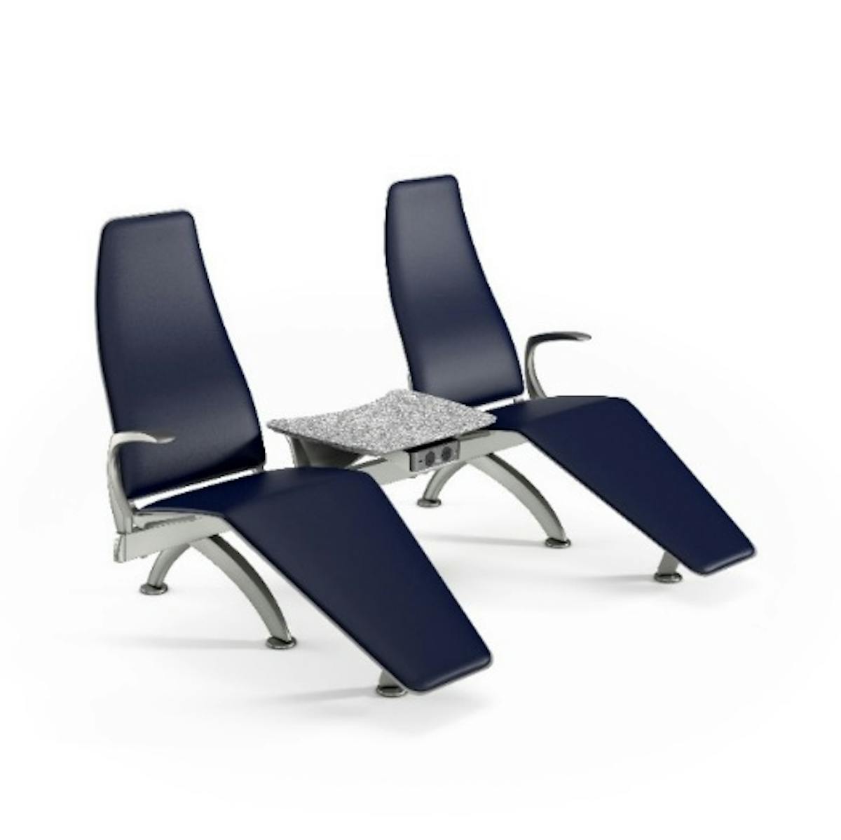 The Bern&ugrave; Aero Lounger is an addition to Arconas&rsquo; best-selling Bern&ugrave; Aero series beam mounted tandem seating line. The seat&rsquo;s contoured metal profile, high-back, footrest and plush padding provide exceptional comfort and durability for high-traffic waiting areas, allowing passengers to lounge and relax.