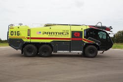 Rosenbauer is taking its new Panther ARFF vehicle on the road.
